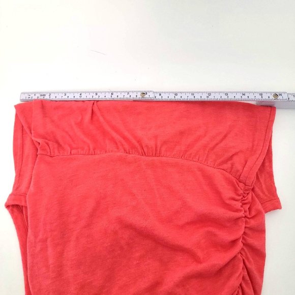 Soft Joie Coral Ruched Bottom Made in Peru Bodycon Tank Dress SZ Medium - Picture 12 of 12